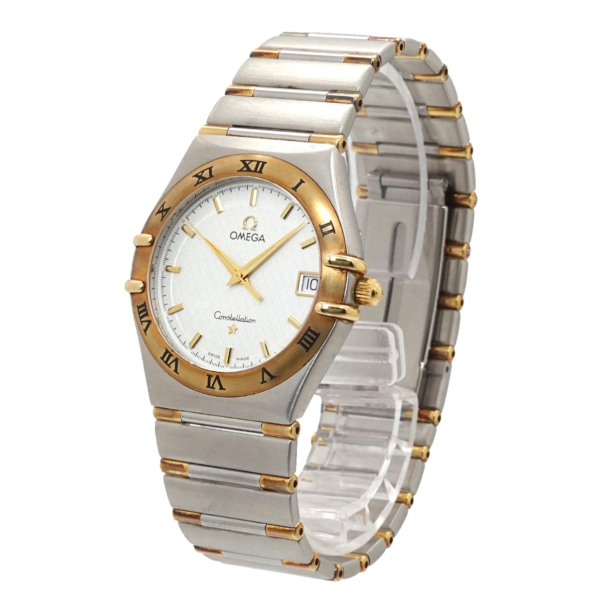 Constellation 1312 30 Quartz Silver Dial SS YG Watch