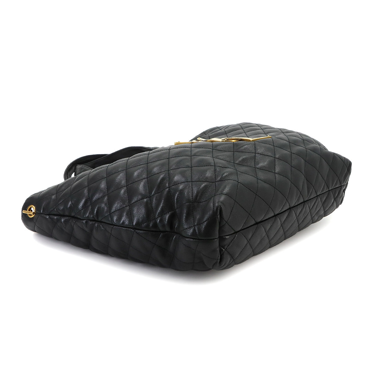 Icare Maxi Shopping Tote Bag Leather Black 698651