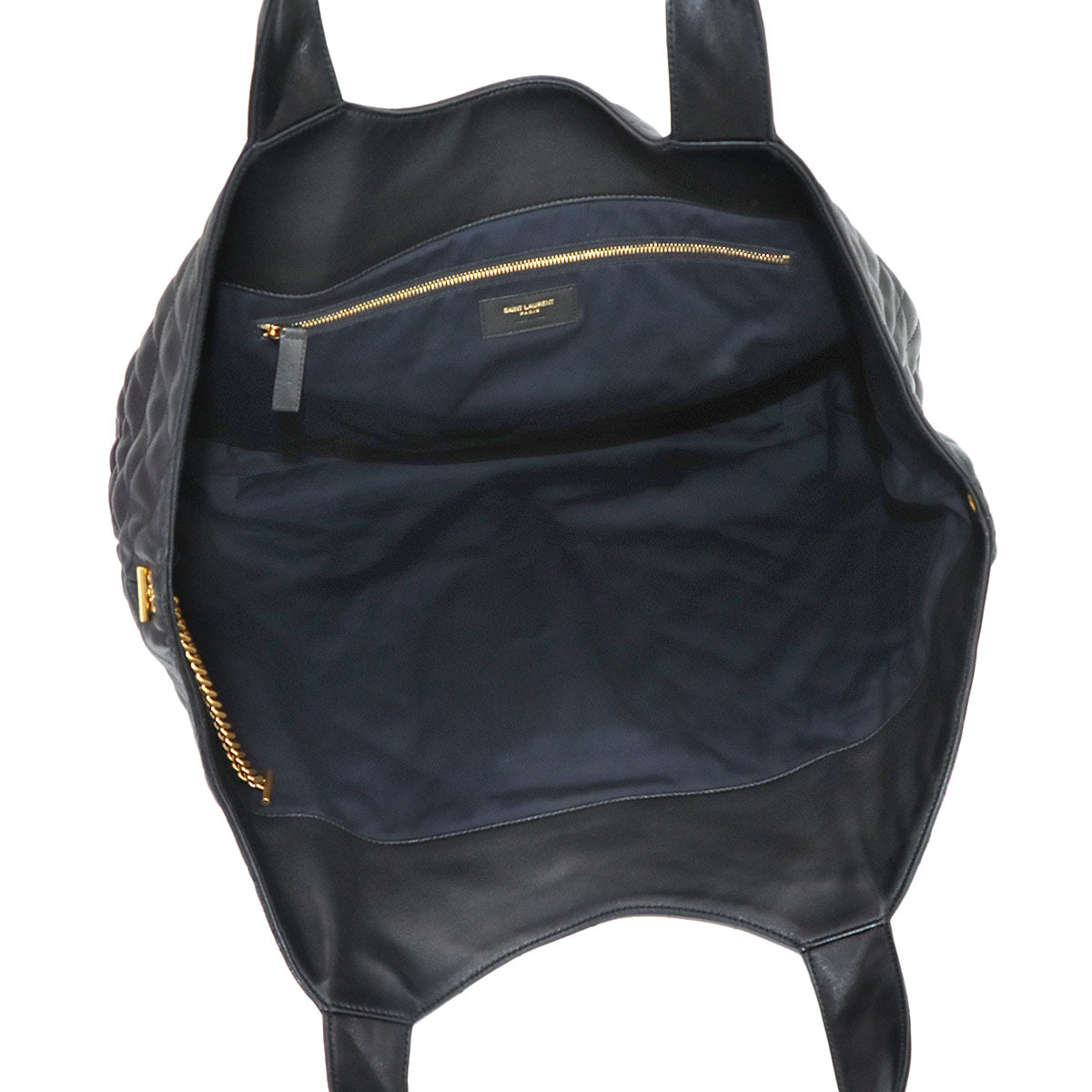 Icare Maxi Shopping Tote Bag Leather Black 698651