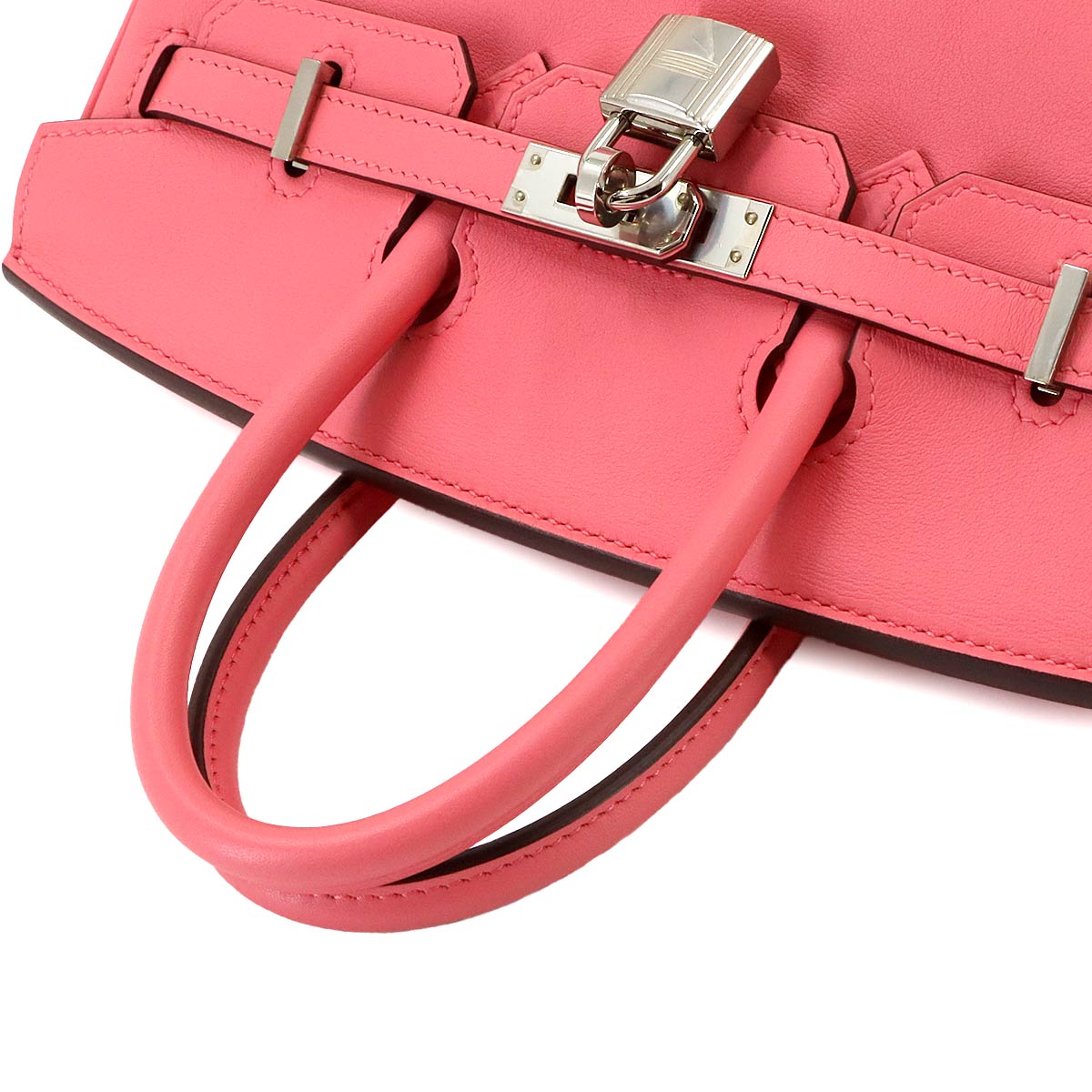 Birkin 25 Hand Bag Swift Leather Rose Azalee Purse Pink