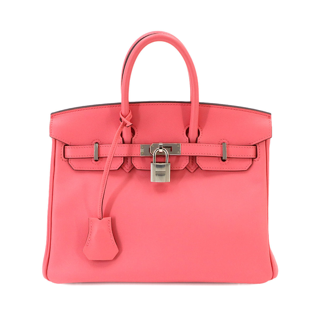 Birkin 25 Hand Bag Swift Leather Rose Azalee Purse Pink