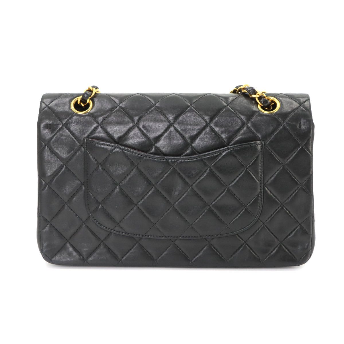 Matelasse 25 Chain Shoulder Bag Leather Black A01112