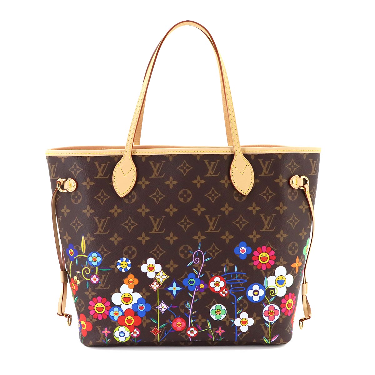 Monogram LVxYK Painted Dots Neverfull MM Tote Bag M46381