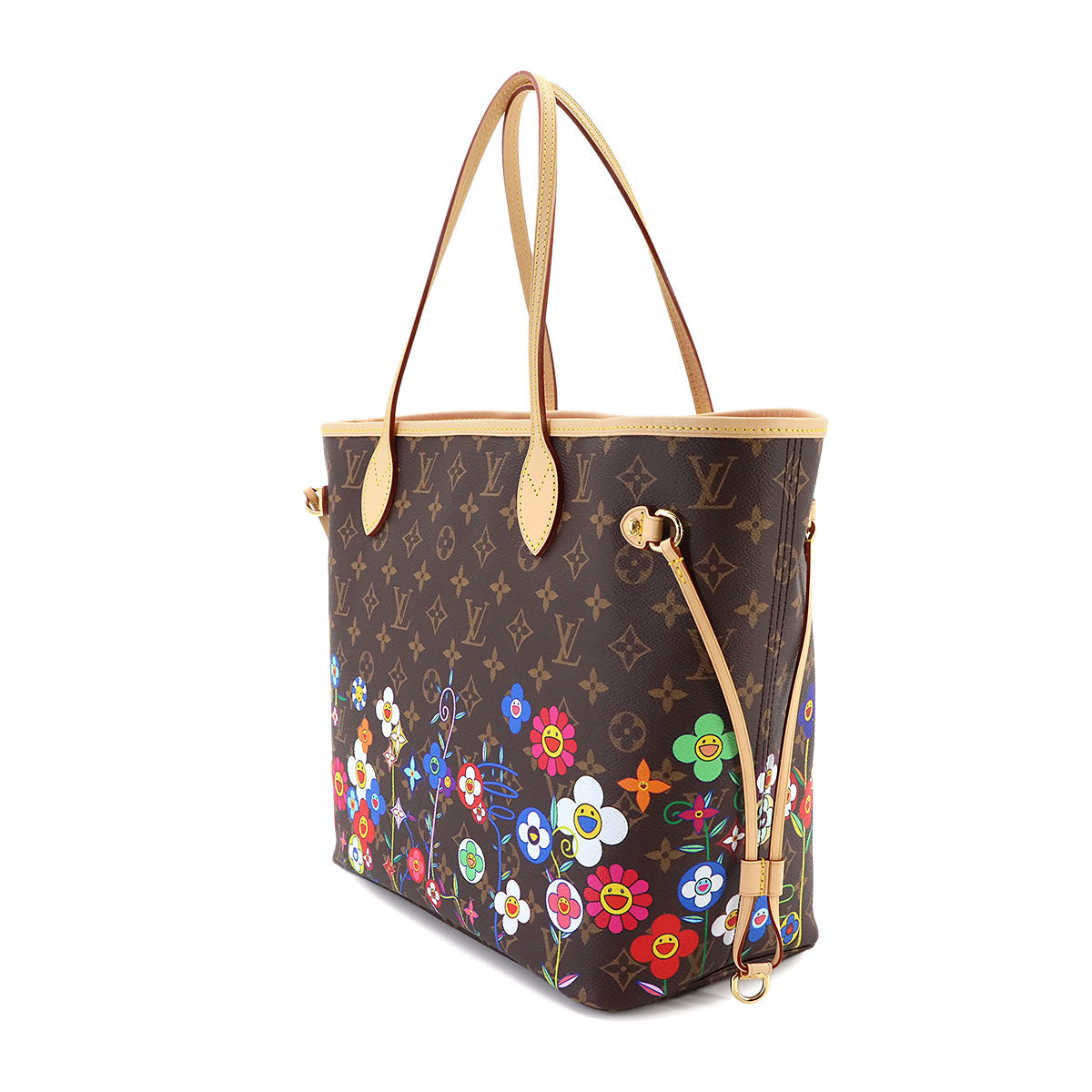 Monogram LVxYK Painted Dots Neverfull MM Tote Bag M46381