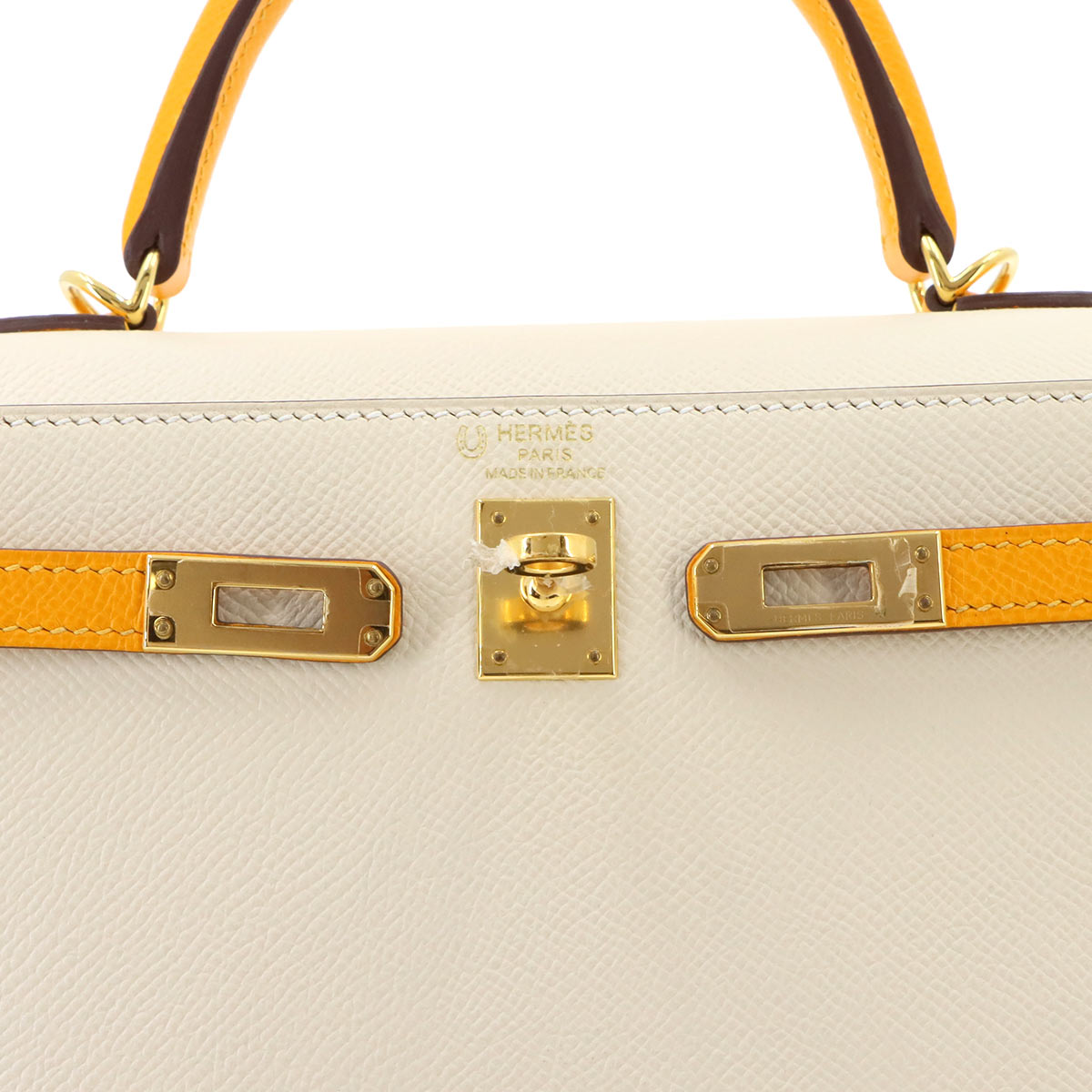Kelly 25 2way Hand Shoulder Bag Veau Epsom Nata