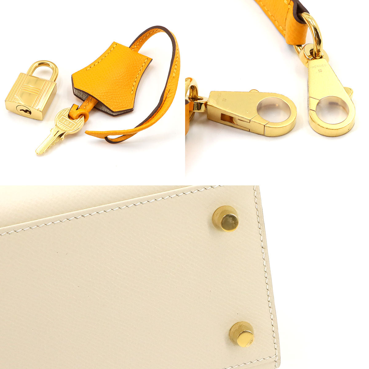Kelly 25 2way Hand Shoulder Bag Veau Epsom Nata