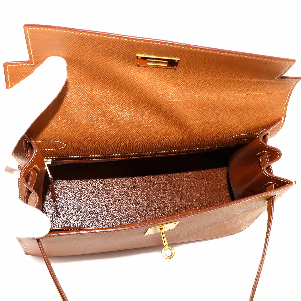 Kelly 28 Couchevel Epsom Gold 2way Hand Shoulder Bag Purse