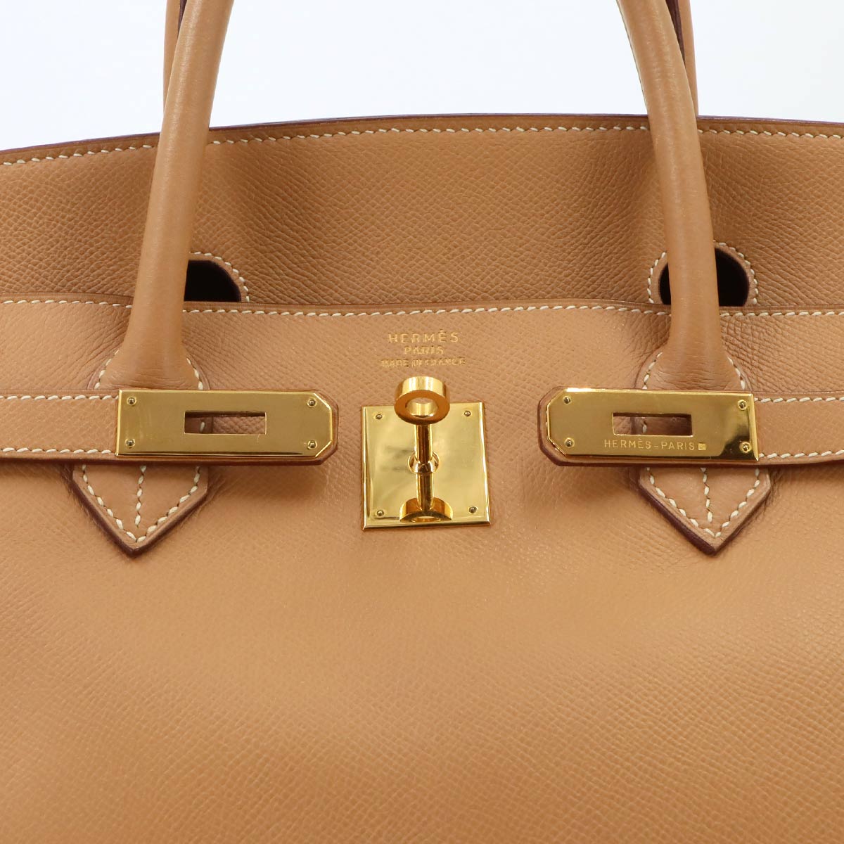 Birkin 40 Hand Bag Couchevel Epsom Natural Purse