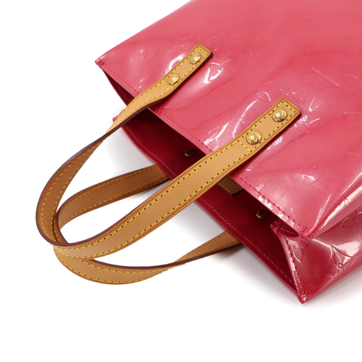 Monogram Vernis Reade PM Hand Bag Framboise M9132F