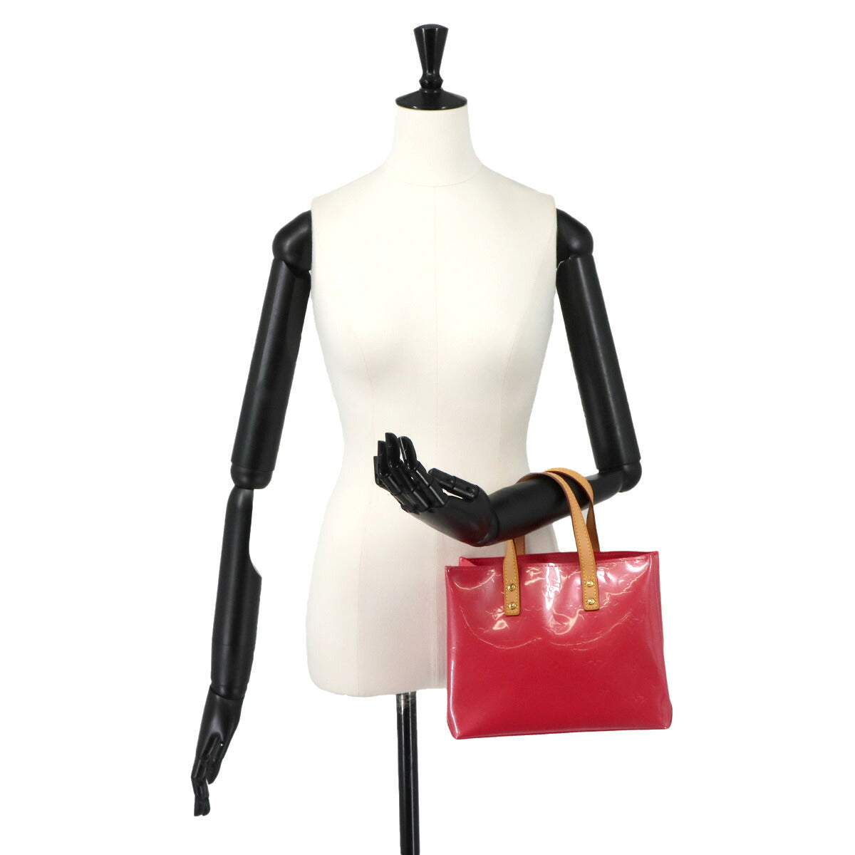 Monogram Vernis Reade PM Hand Bag Framboise M9132F
