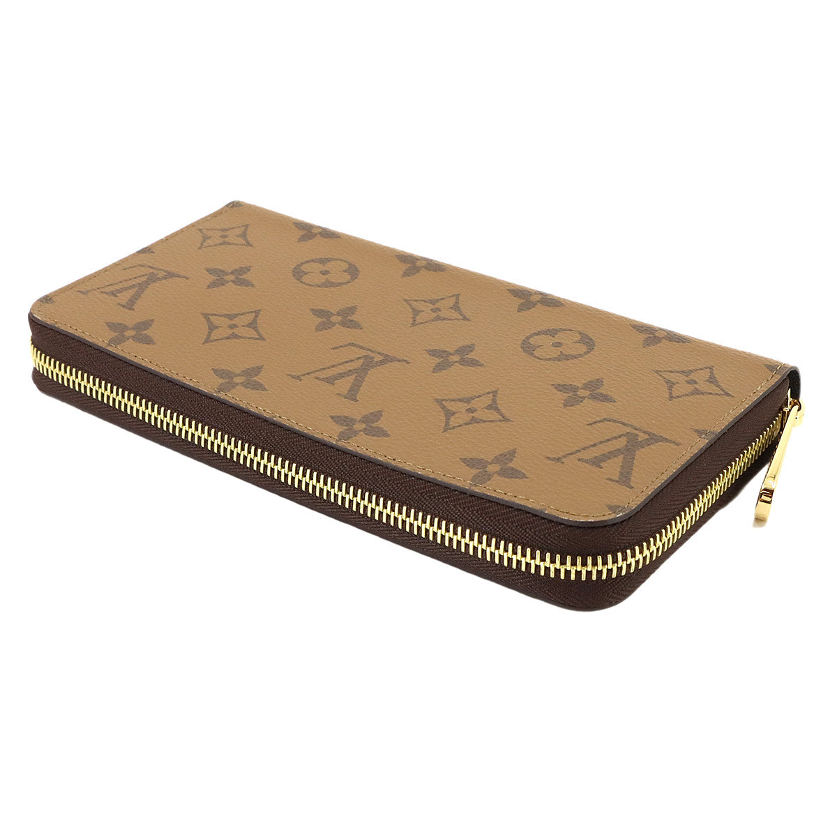Monogram Reverse Zippy Wallet Brown M82444 Purse
