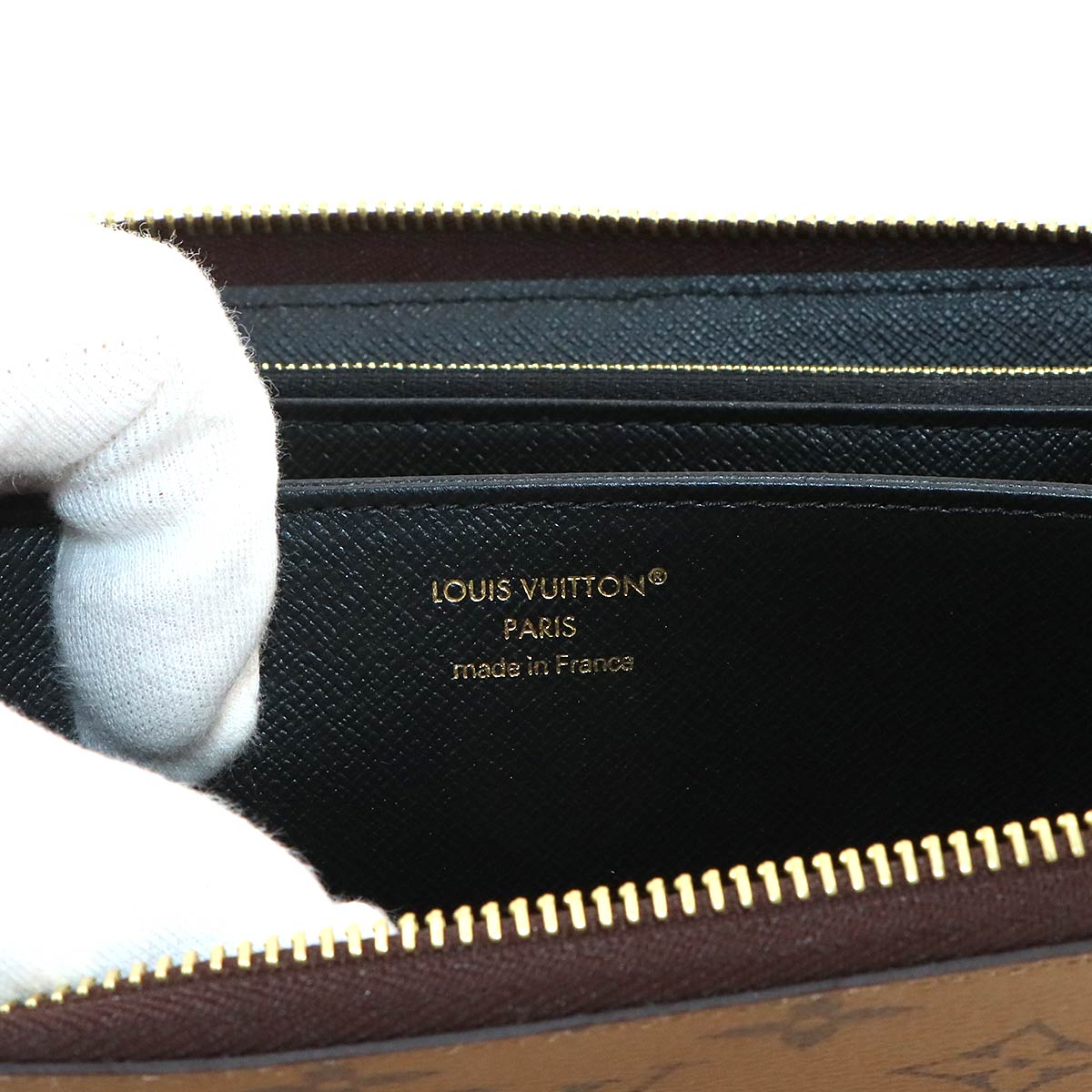 Monogram Reverse Zippy Wallet Brown M82444 Purse