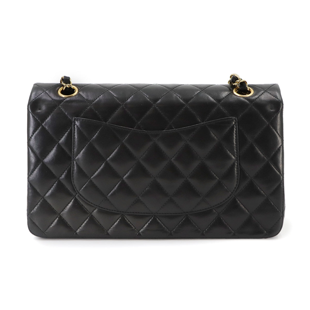 Matelasse 25 Chain Shoulder Bag Leather Black A01112