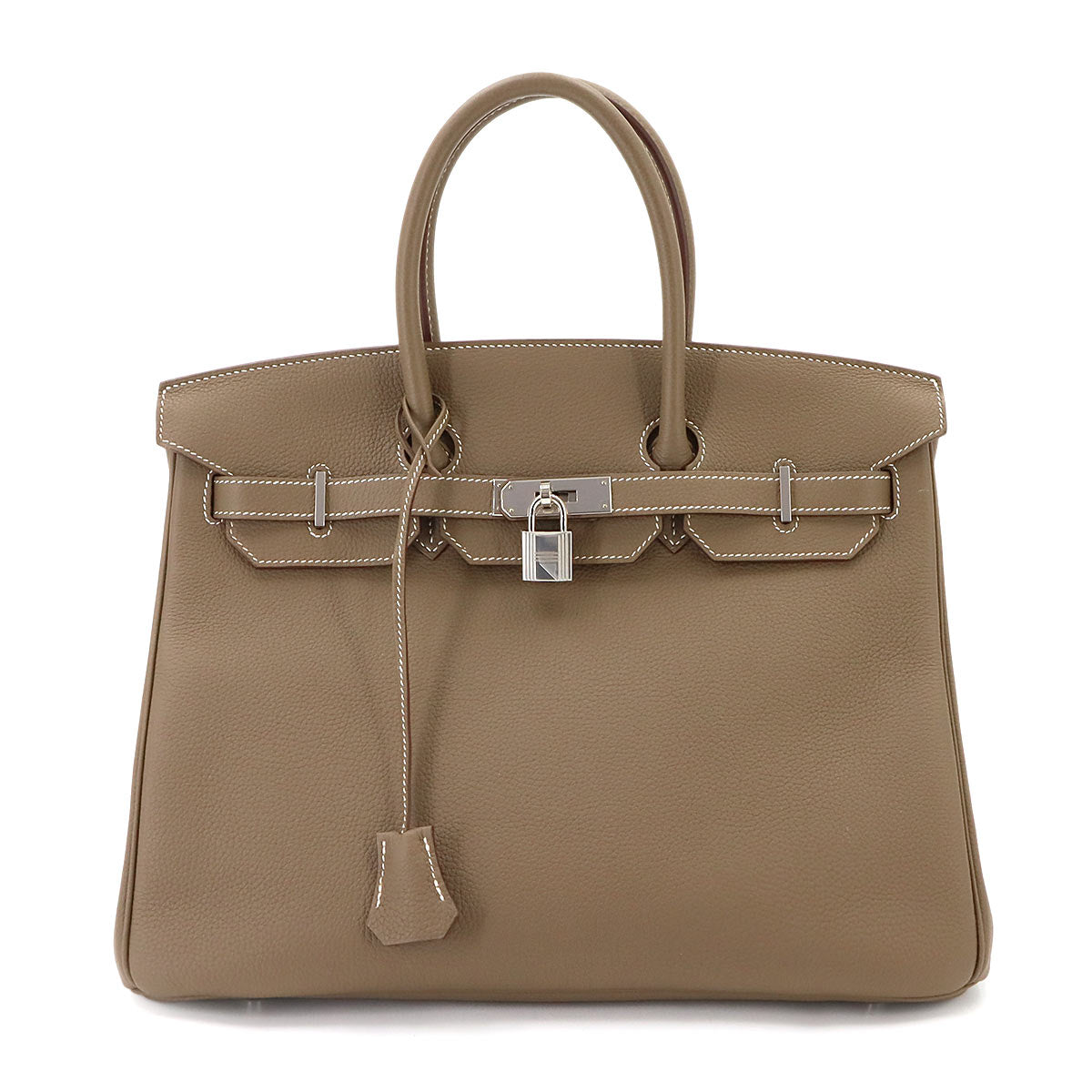 Birkin 35 Togo Etoupe Hand Bag Purse Beige