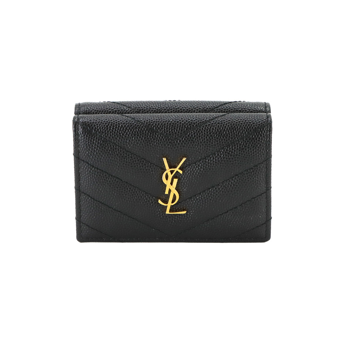 Cassandra Origami Tiny Wallet Leather Black 668274