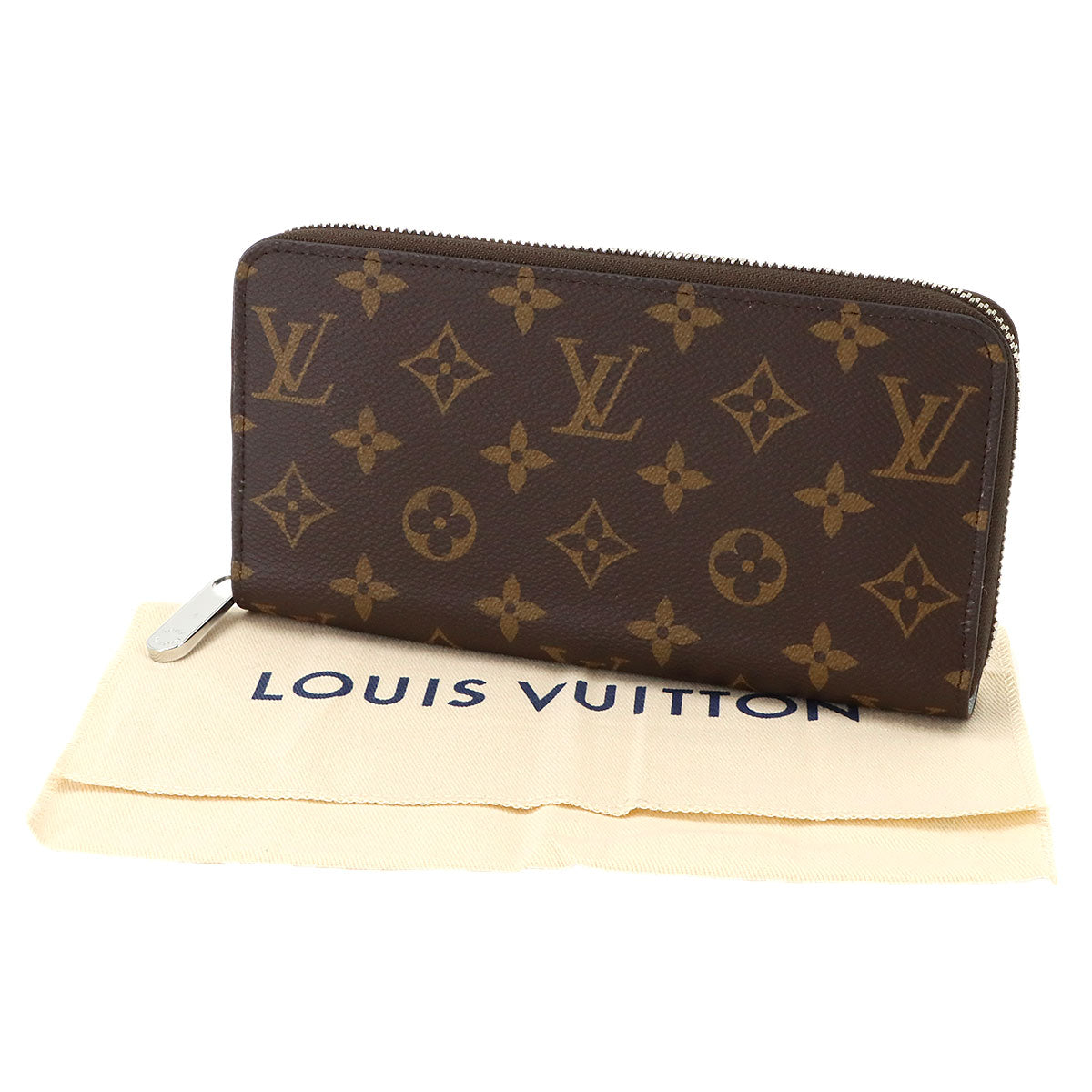Monogram Zippy Wallet Brown Blue Washed M11776 Purse