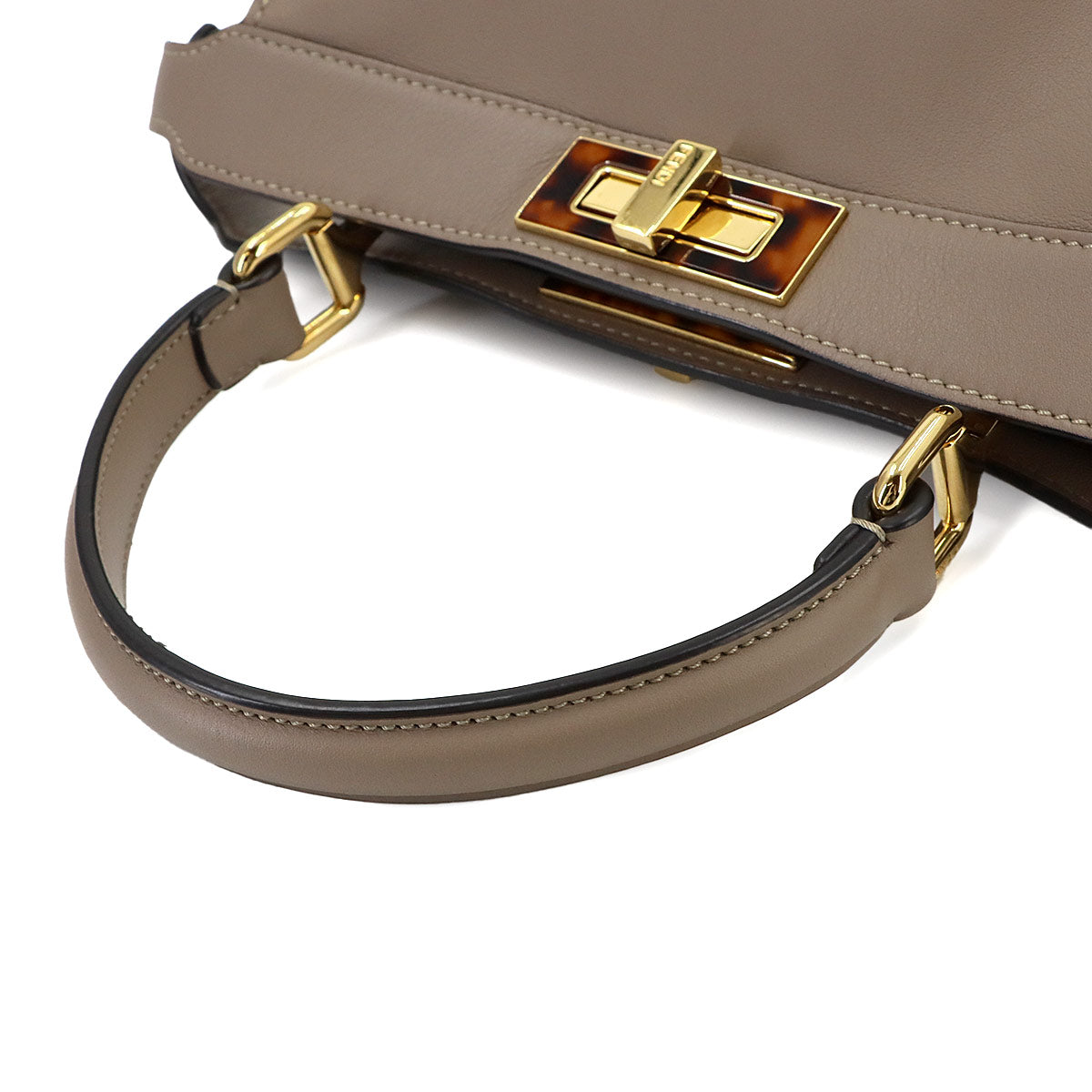 Peekaboo Iseeu Medium Hand Shoulder Bag Leather Beige 8BN321