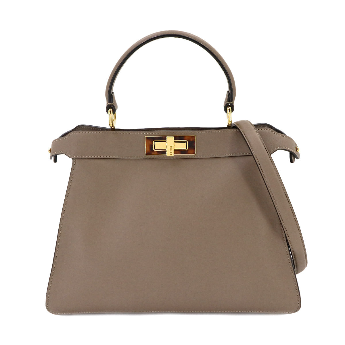 Peekaboo Iseeu Medium Hand Shoulder Bag Leather Beige 8BN321