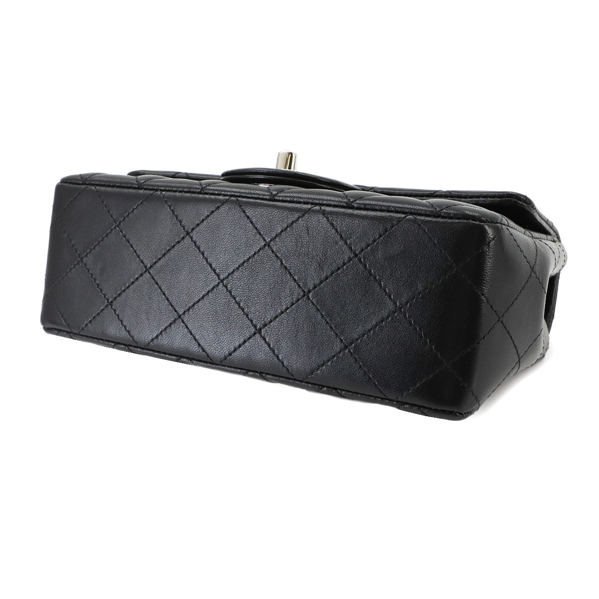 Mini Matelasse 20 Chain Shoulder Bag Leather Black