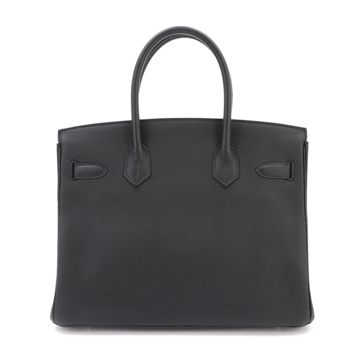 Birkin 30 Togo Leather Black Hand Bag Purse