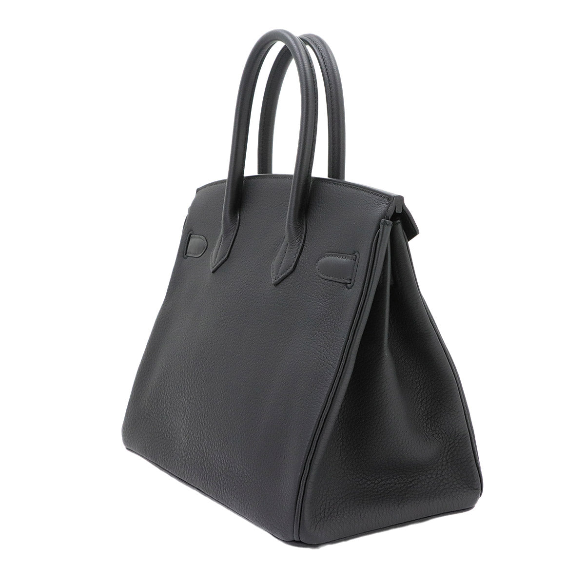 Birkin 30 Togo Leather Black Hand Bag Purse