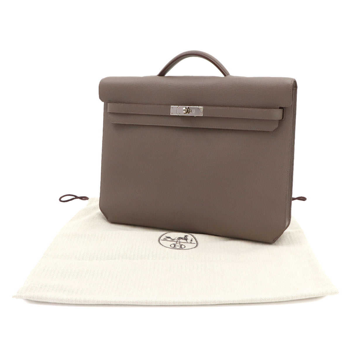 Kelly Depeche 36 Briefcase Business Bag Epsom Etain 90347035