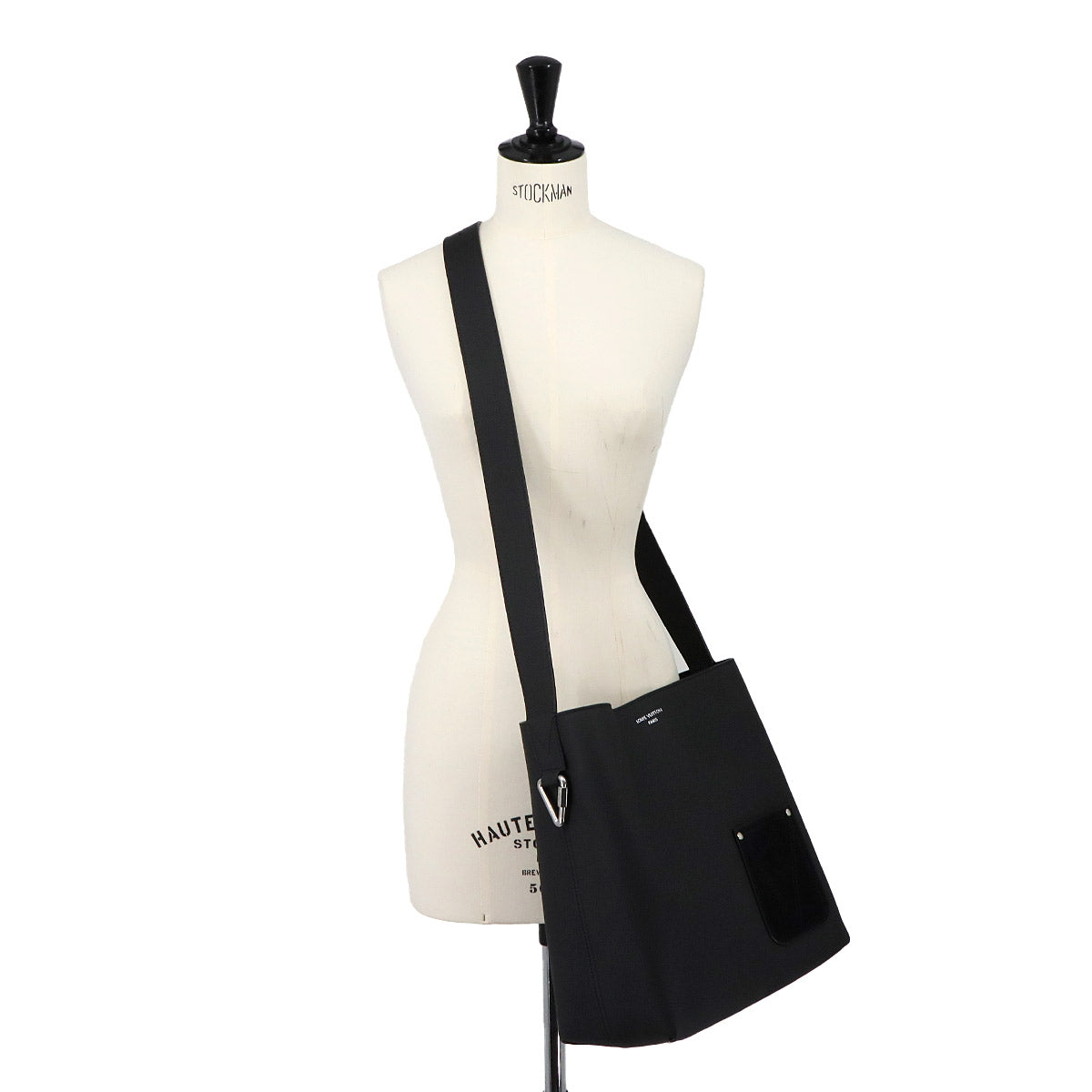 Verso Hobo Shoulder Bag Leather Noir M27022 Reversible