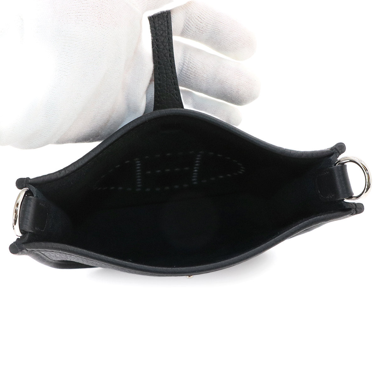 Evelyne Amazone TPM Shoulder Bag Taurillon Clemence Black