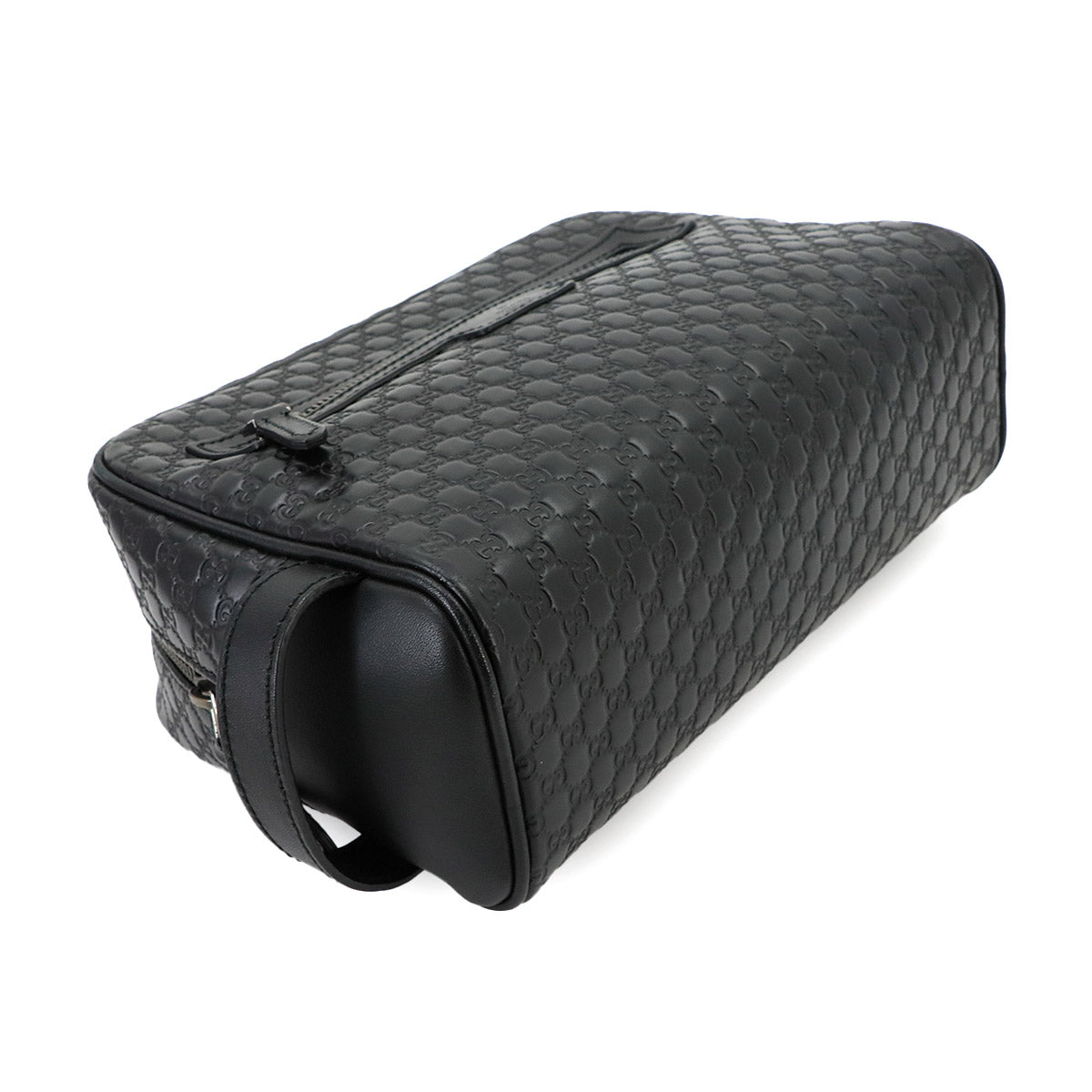 Micro Guccisima Clutch Bag Leather Black 419775