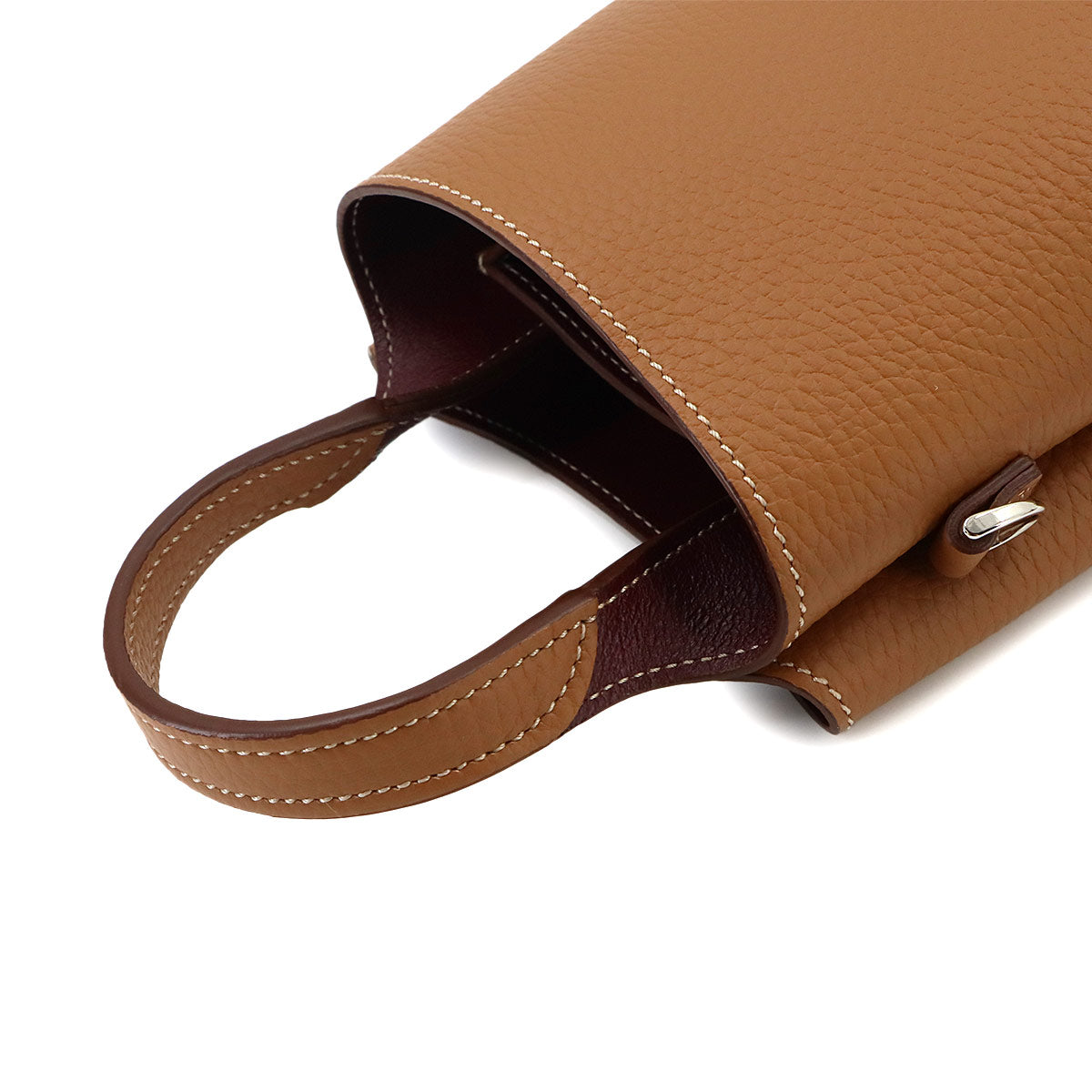 Timeless Micro 2way Hand Shoulder Bag Leather Brown