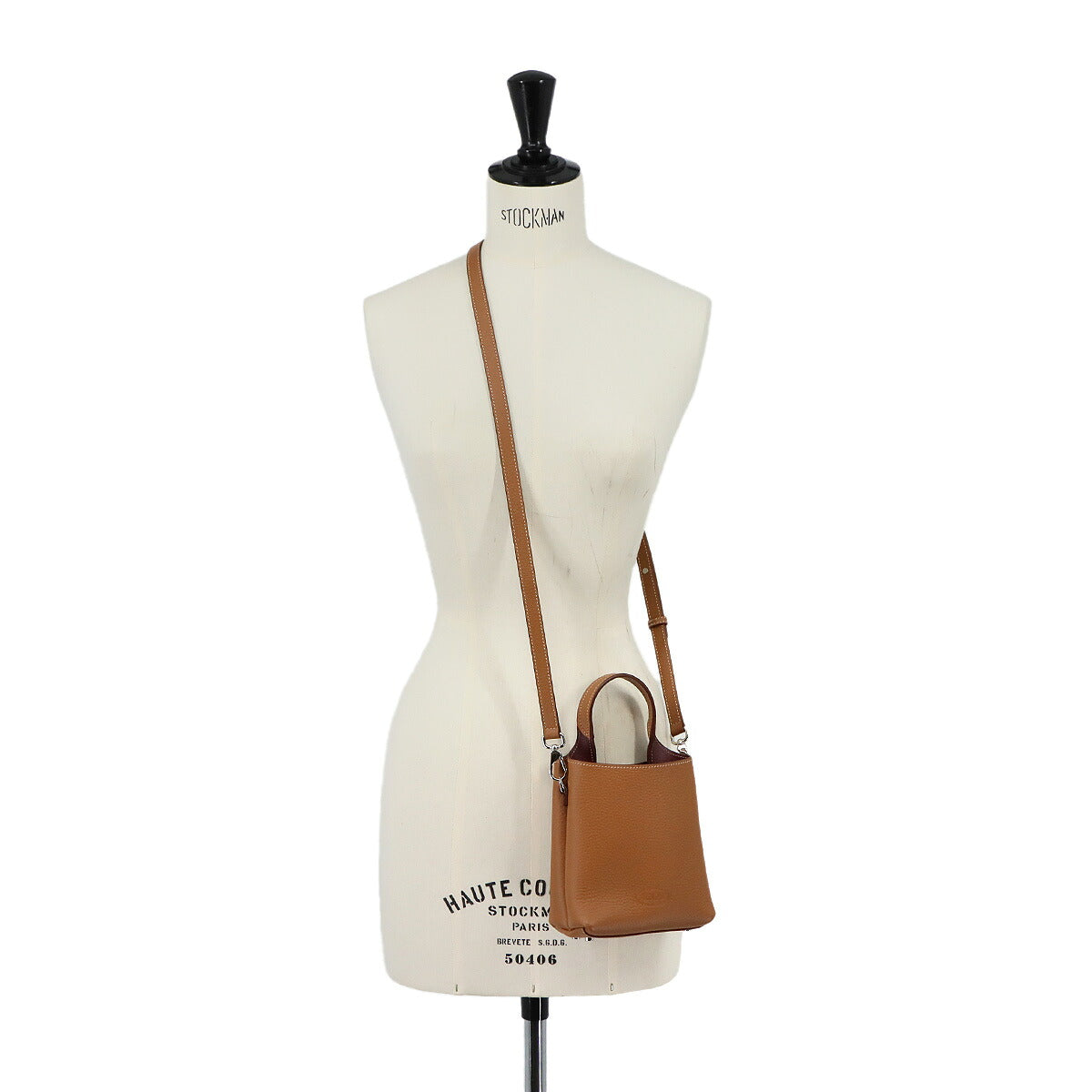 Timeless Micro 2way Hand Shoulder Bag Leather Brown