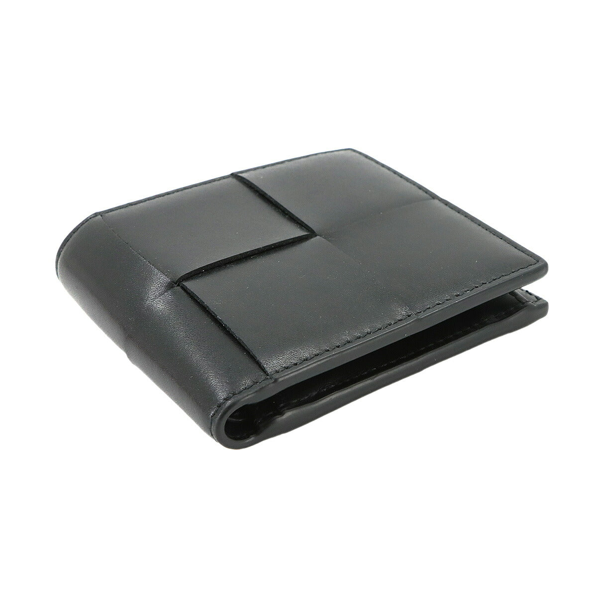 Intrecciato Cassette Wallet Leather Black 749445
