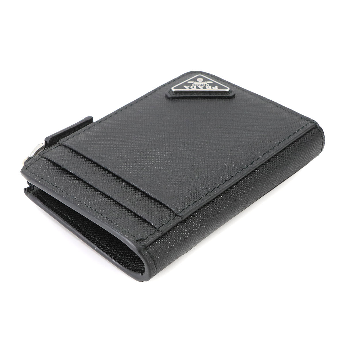 Card Case Coin Purse Saffiano Leather Nero Black 2MC129 Accessory