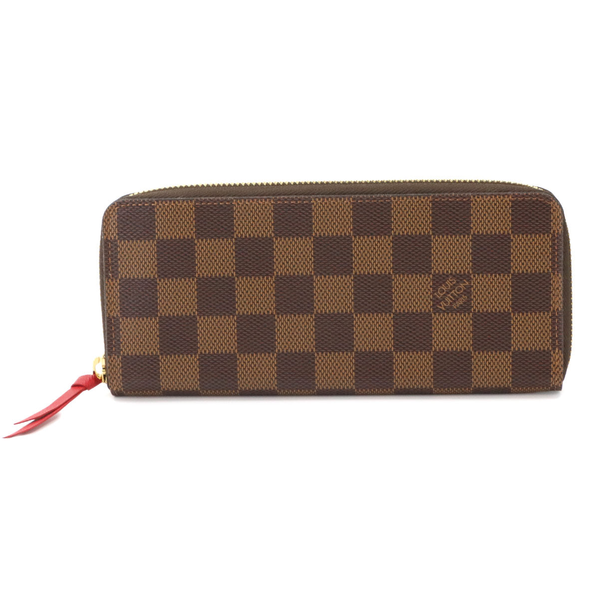 Damier Clemence Wallet Cerise N60534 Purse Brown