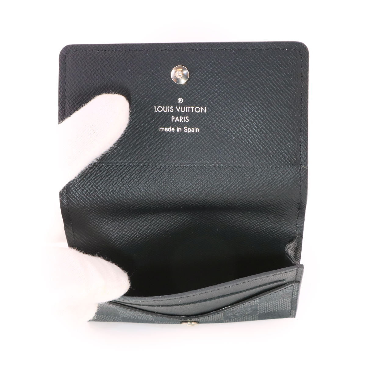 Damier Graphite Enveloppe Carte de visite Card Holder