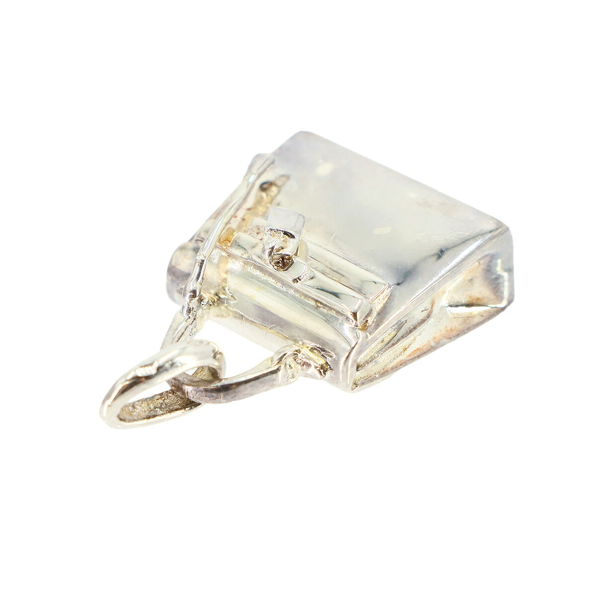 Kelly Bag Charm Pendant Top Silver