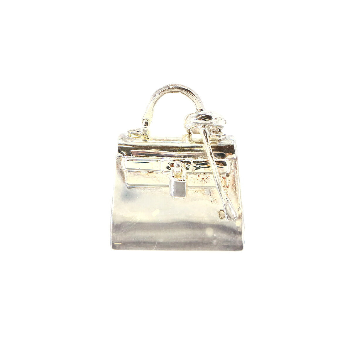Kelly Bag Charm Pendant Top Silver