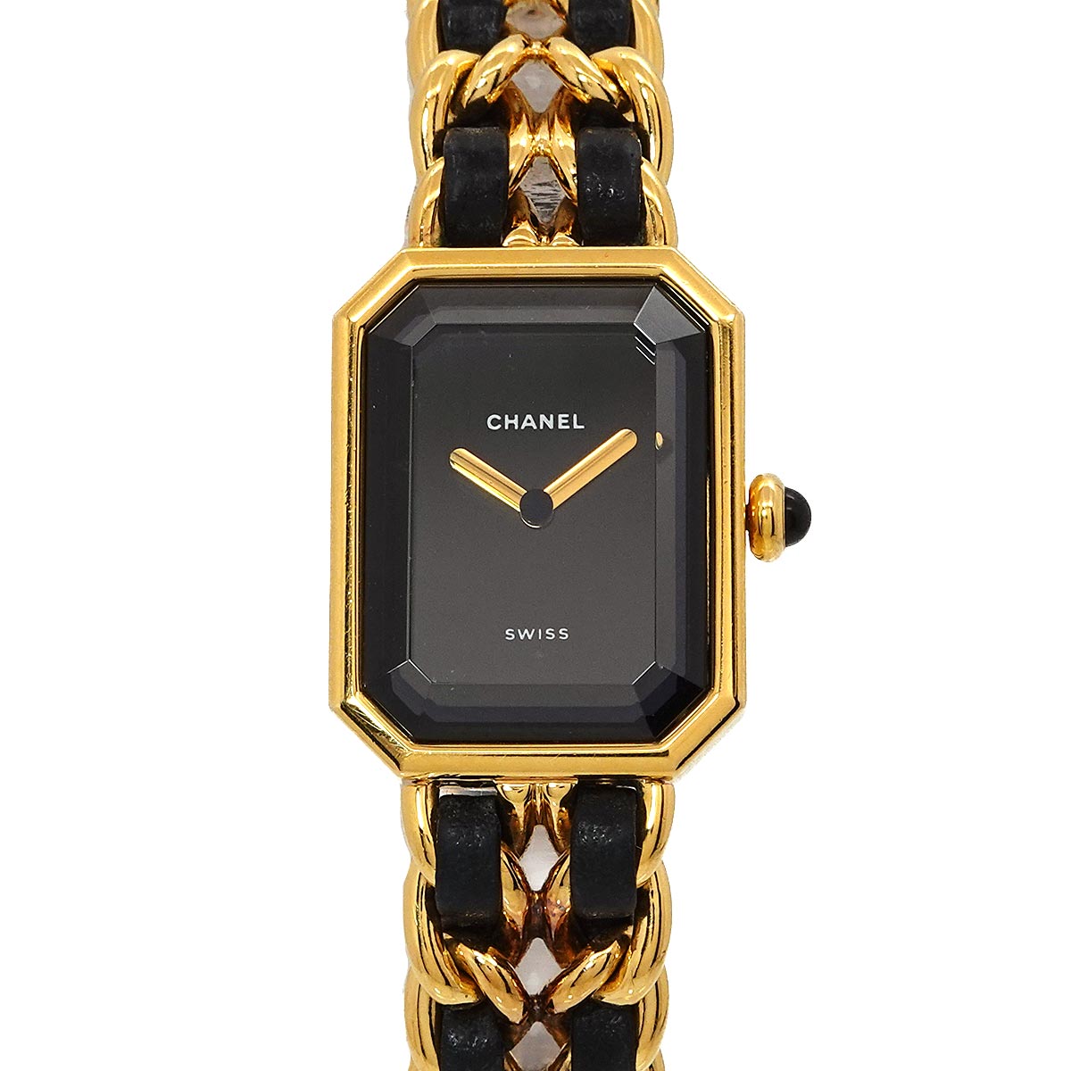 Premiere Size M H0001 Vintage Quartz Black Dial Ladies Watch
