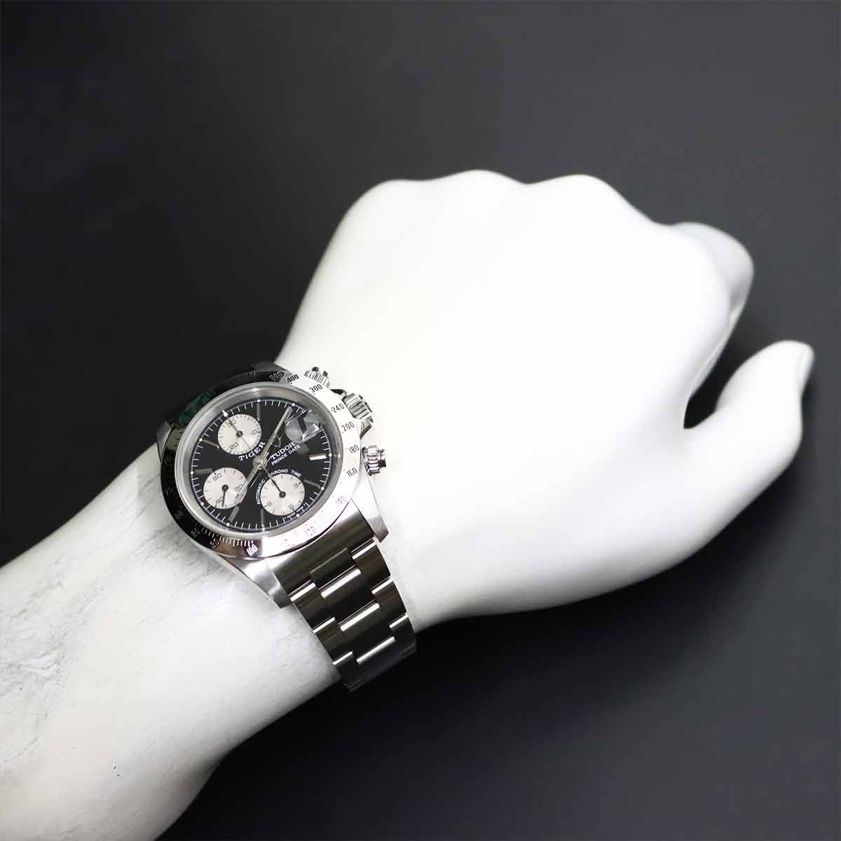 Chrono Time Prince Date 79280 Date Automatic Black Dial Mens