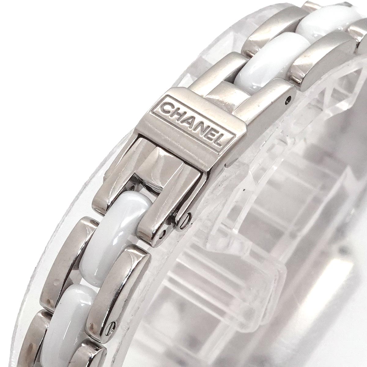 Premiere H2132 Diamond Bezel Ceramic Quartz White Dial Ladies