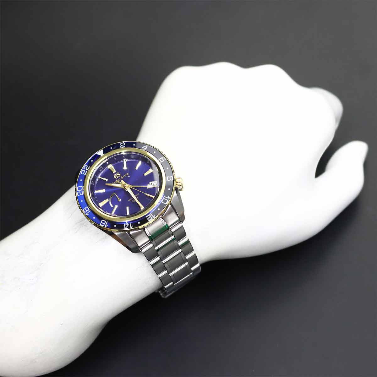 Spring drive SBGE248 Date GMT Blue Dial Mens Watch