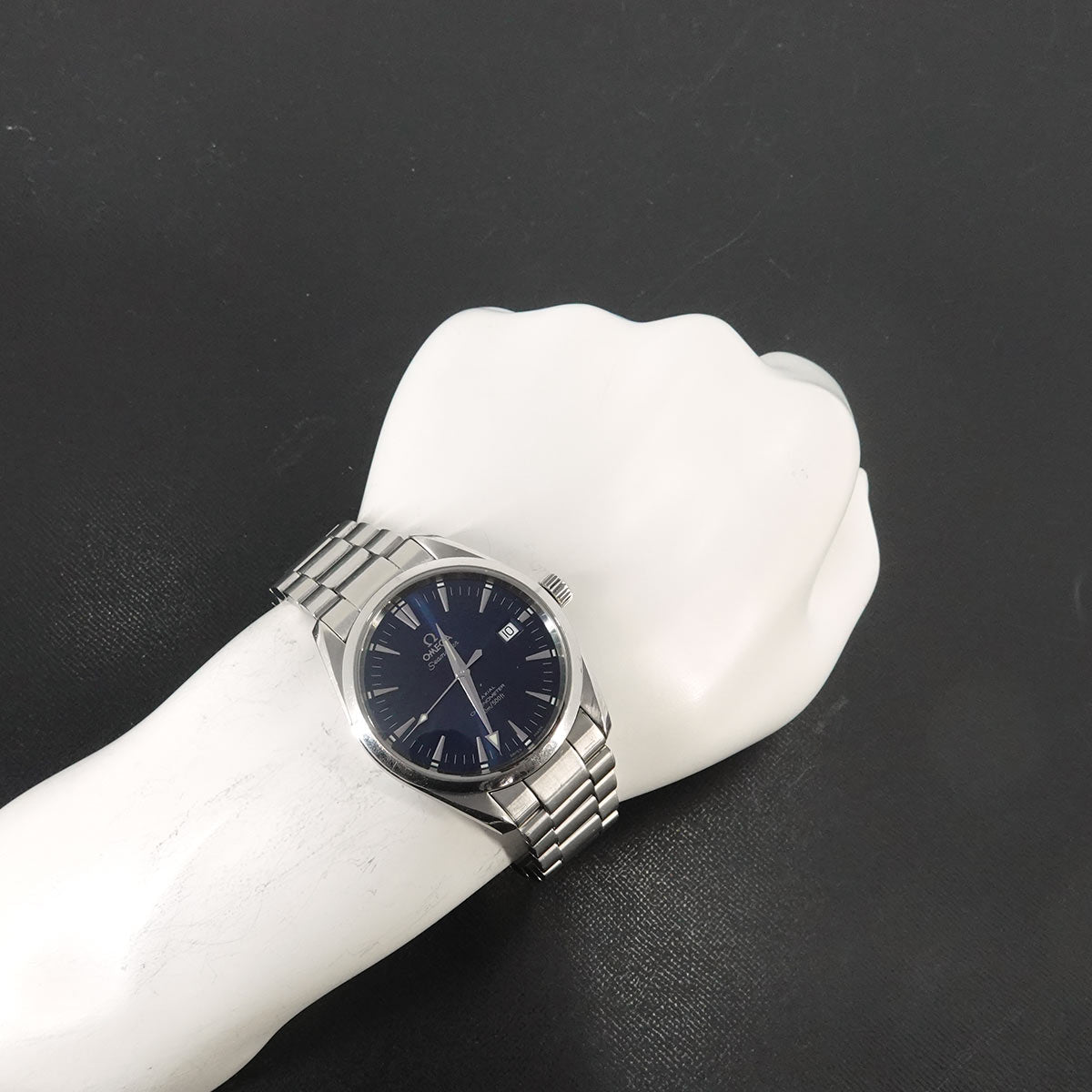 Seamaster Aqua Terra Co-axial 2503 80 Date Blue Dial Mens