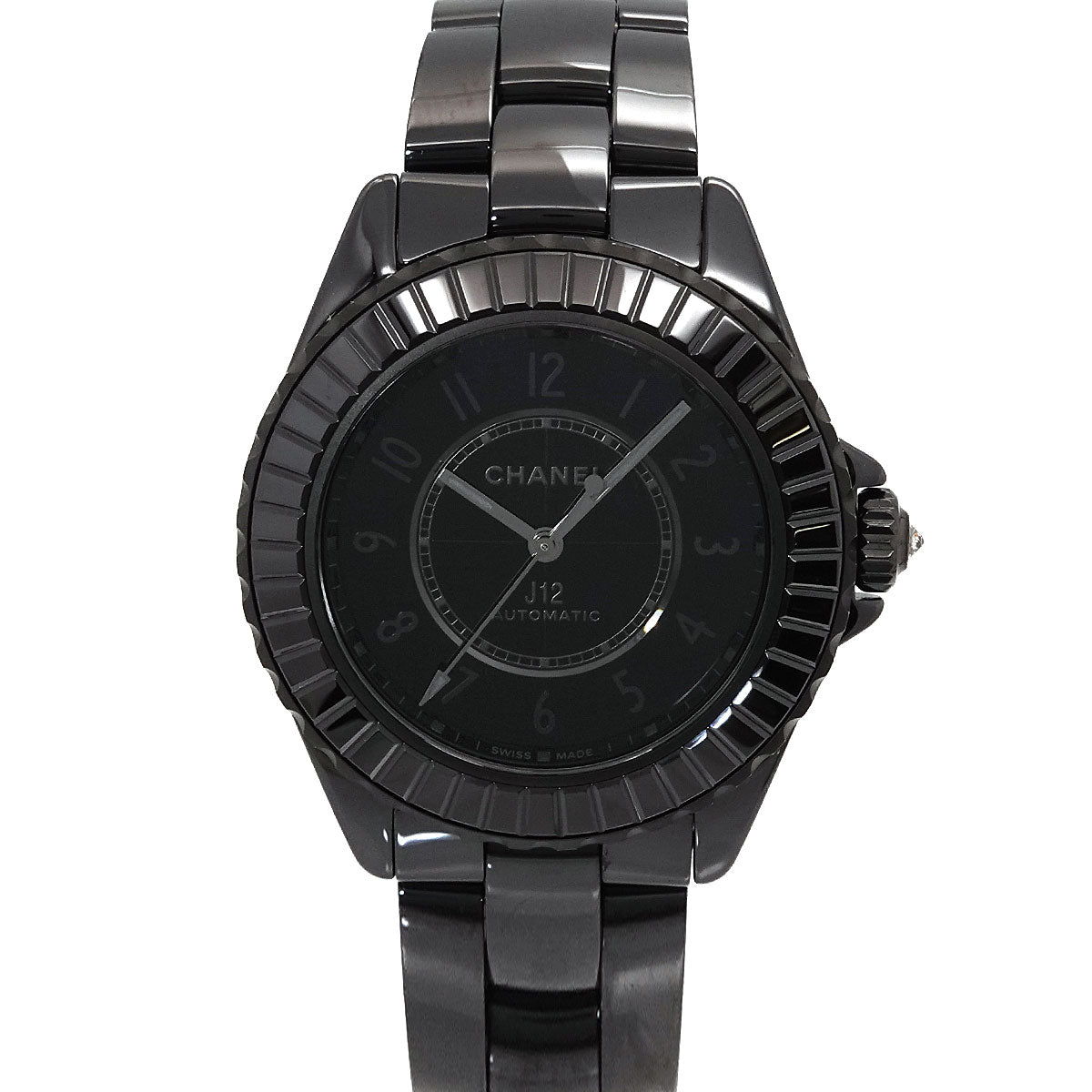J12 Edition Noir H6347 38mm Automatic Black Ceramic Mens Watch