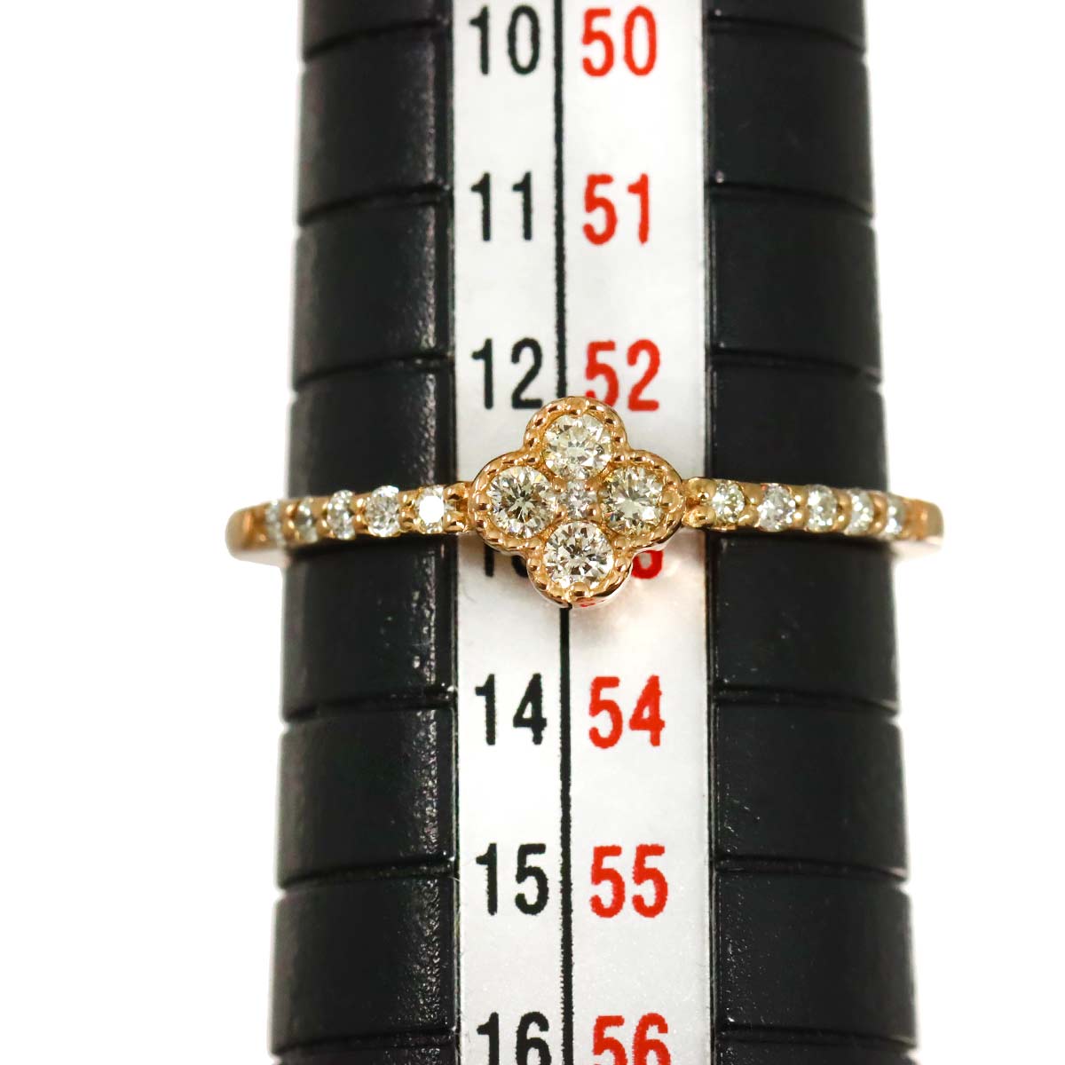 Diamond 0.20ct Ring 18K PG Pink Gold 750 Size6-6.25(US)