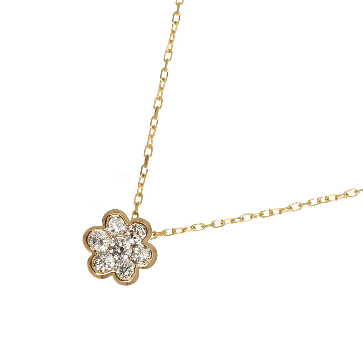 Diamond 0.30ct Necklace 18K Pink Gold 750