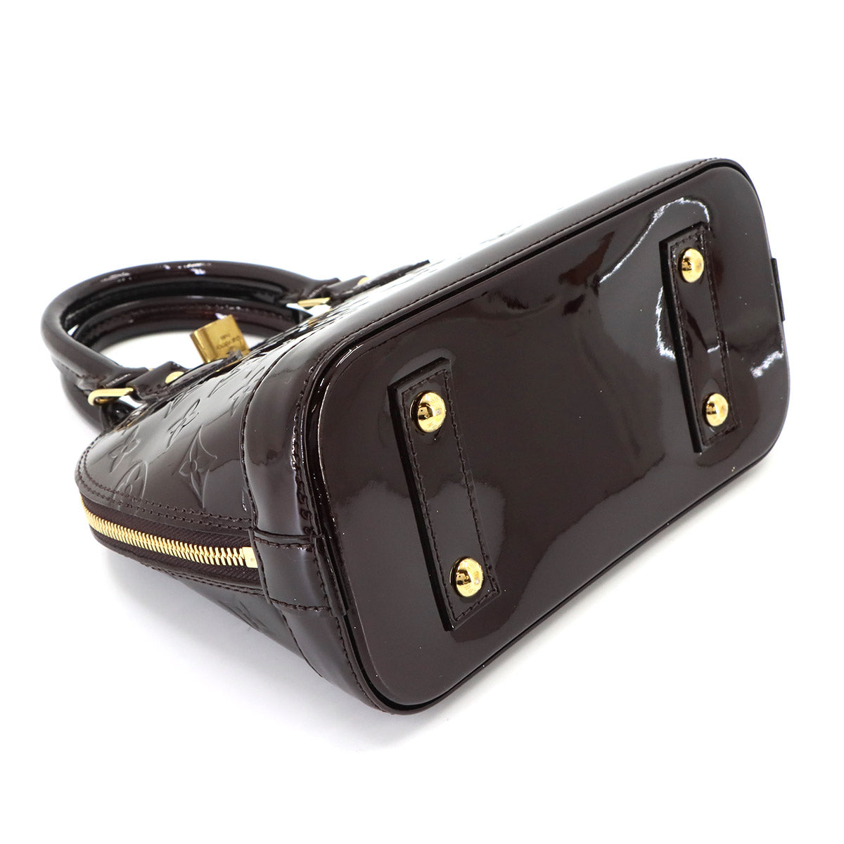 Vernis Alma BB Hand Shoulder Bag Enamel Amarante M91678