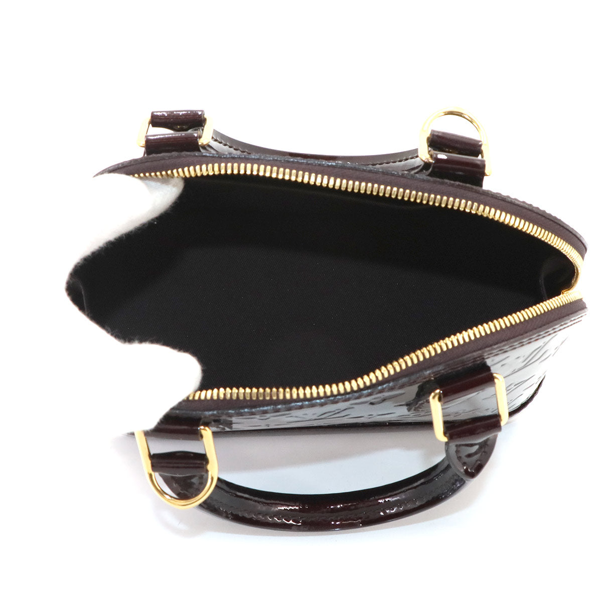 Vernis Alma BB Hand Shoulder Bag Enamel Amarante M91678