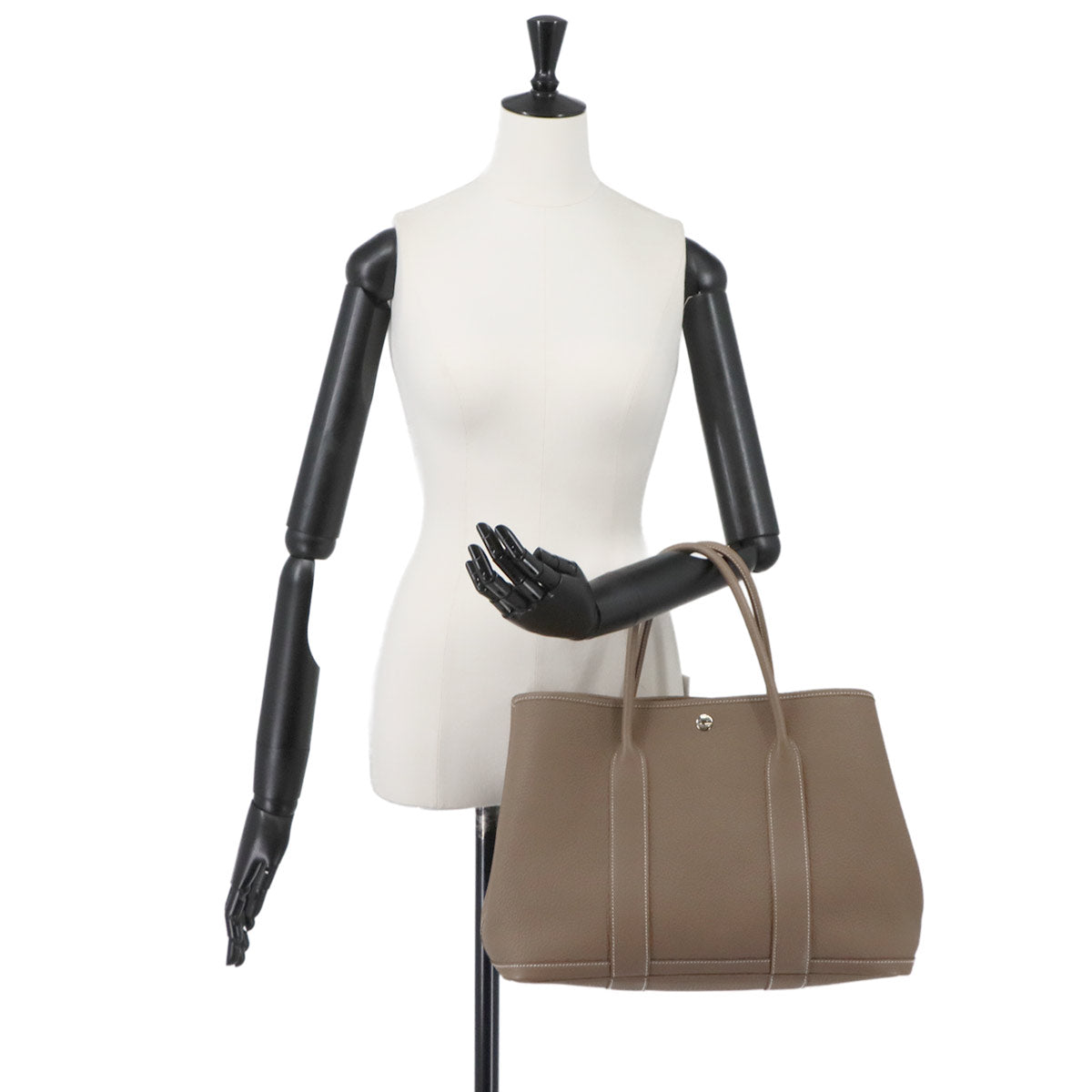 Garden Party PM Tote Bag Negonda Leather Etoupe Purse