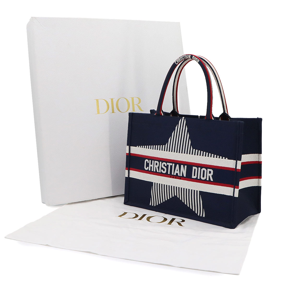 Alps Book Tote Medium Bag Canvas Navy Purse