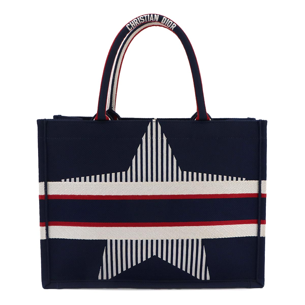 Alps Book Tote Medium Bag Canvas Navy Purse
